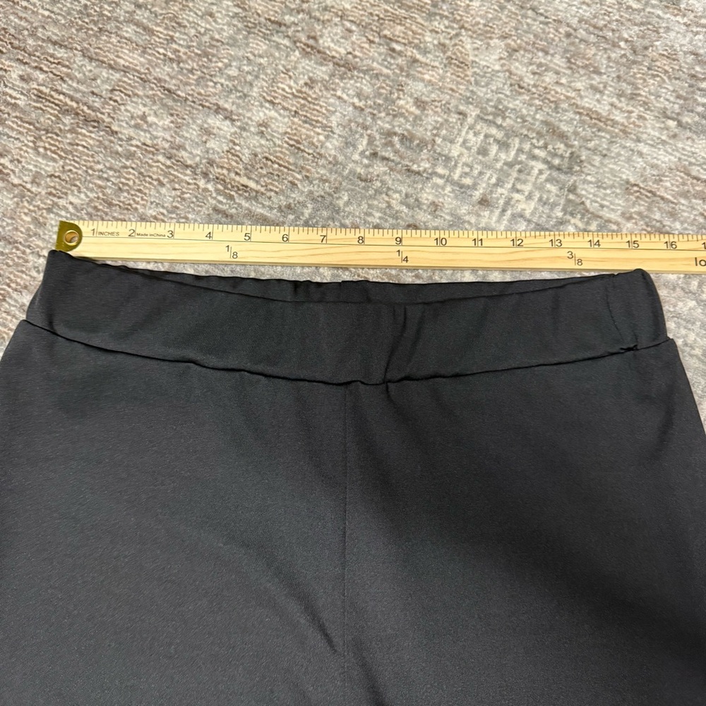 Guolezeev High Waisted Bellbottom Flare 70s Black Pants NWT - Picture 7 of 12